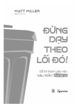 ĐỪNG DẠY THEO LỐI ĐÓ - Để trở thành Giáo viên 